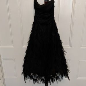 Long Black Strapless Dress